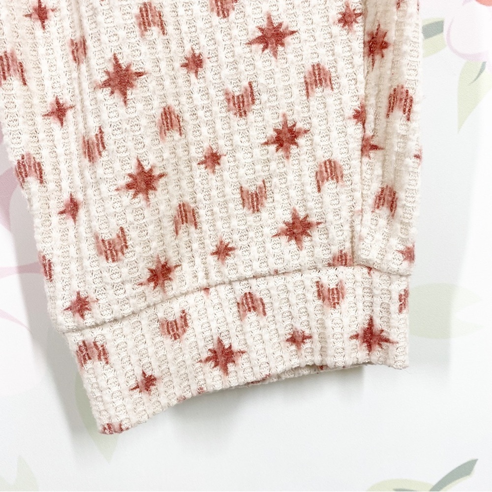 SOMA Printed Waffle Knit Lounge Pajama Bottom Pants XL - Picture 3 of 8